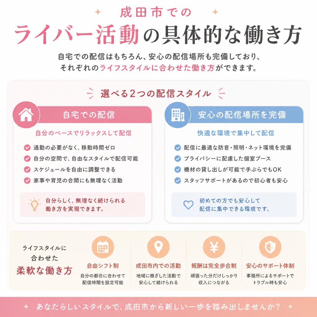 成田市での働き方