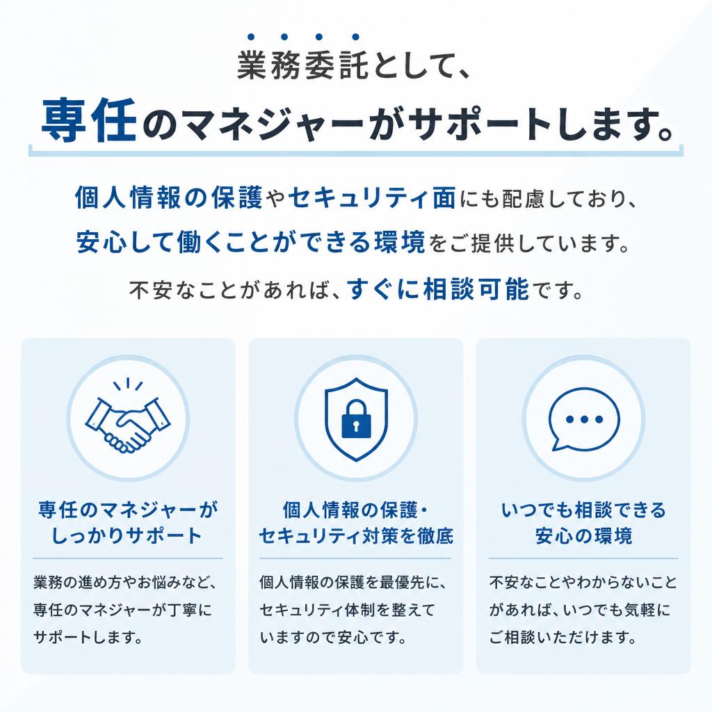 安心と信頼のサポート体制