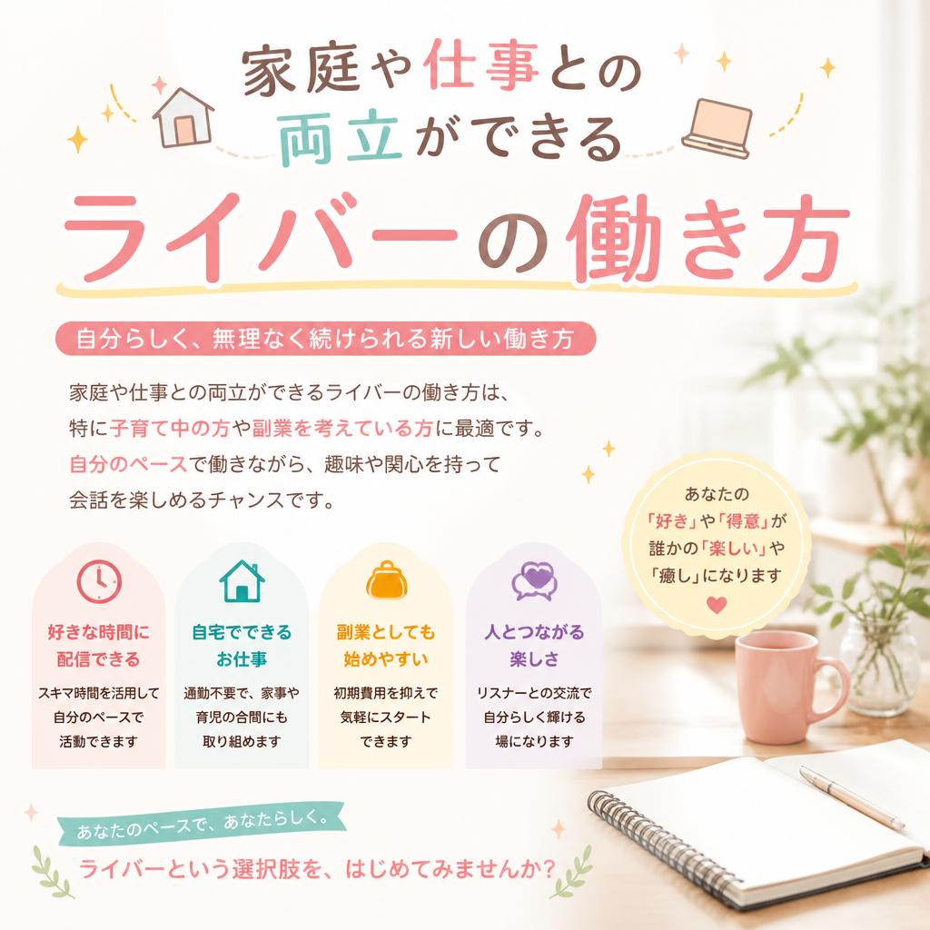 自由な働き方で生活を豊かに