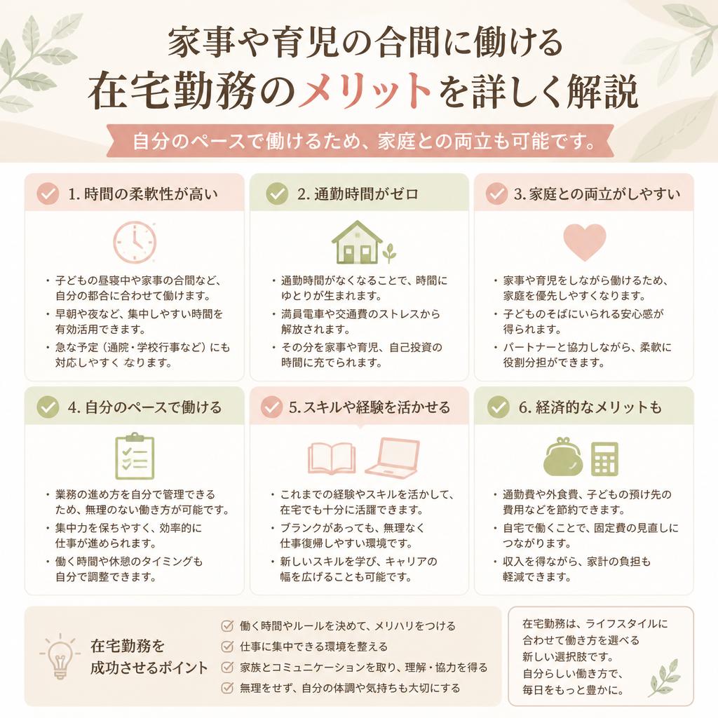 在宅勤務のメリット