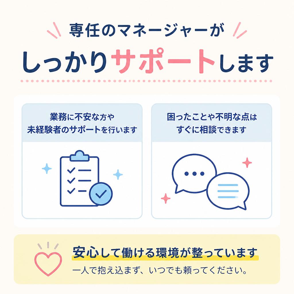 充実したサポート体制