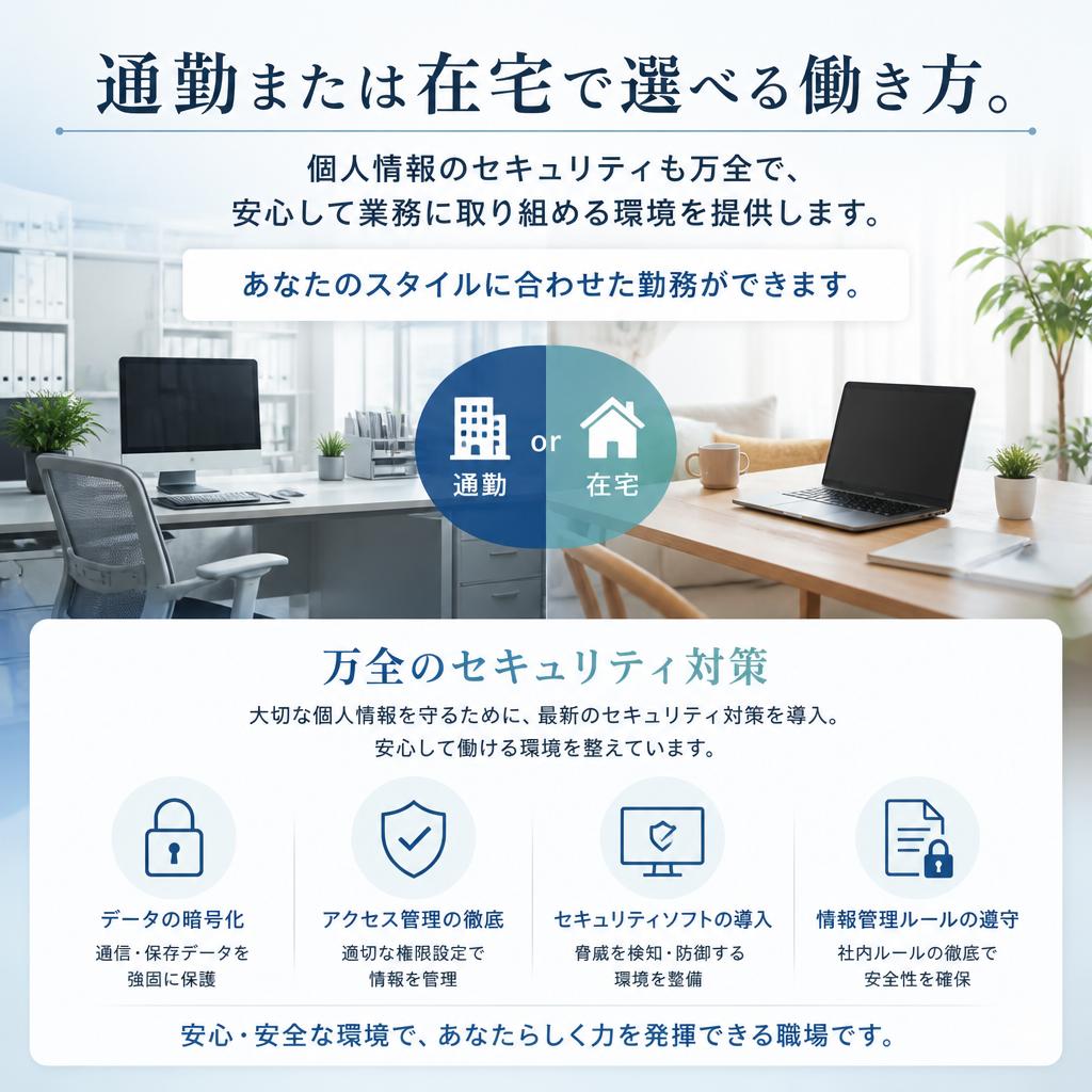 自由な働き方と安心のセキュリティ