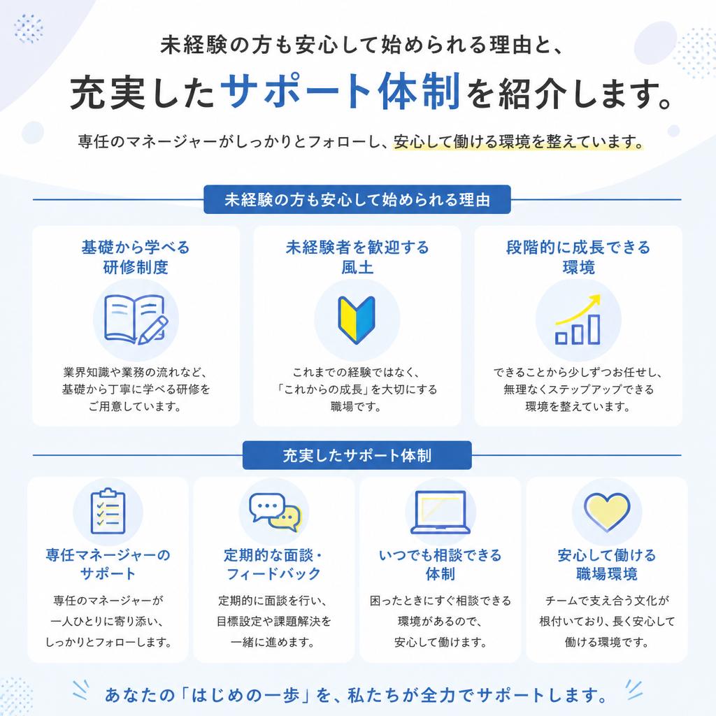 主婦が主役！安心して働けるサポート体制
