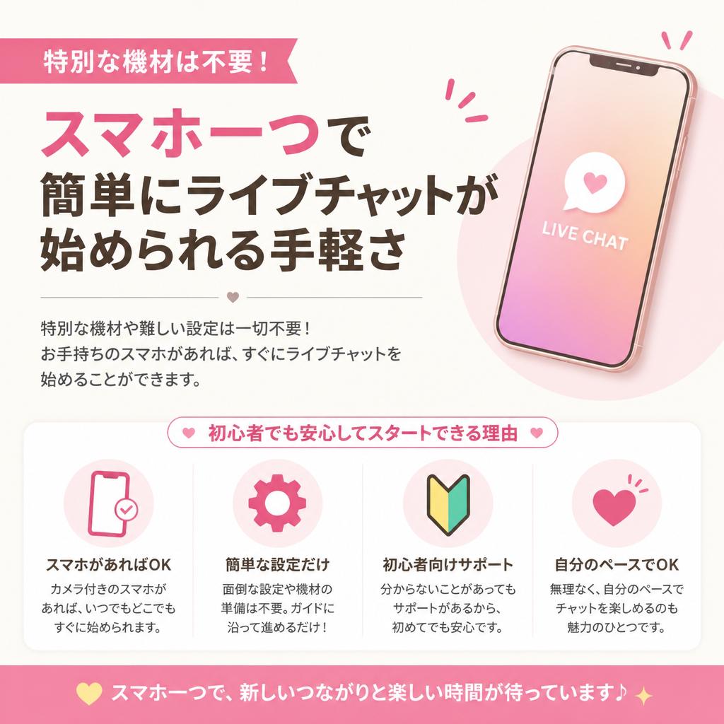 スマホでラクラク配信