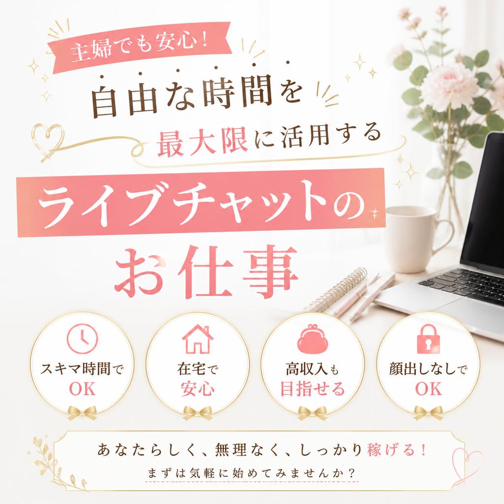 主婦でも安心！自由な時間を最大限に活用するライブチャットのお仕事