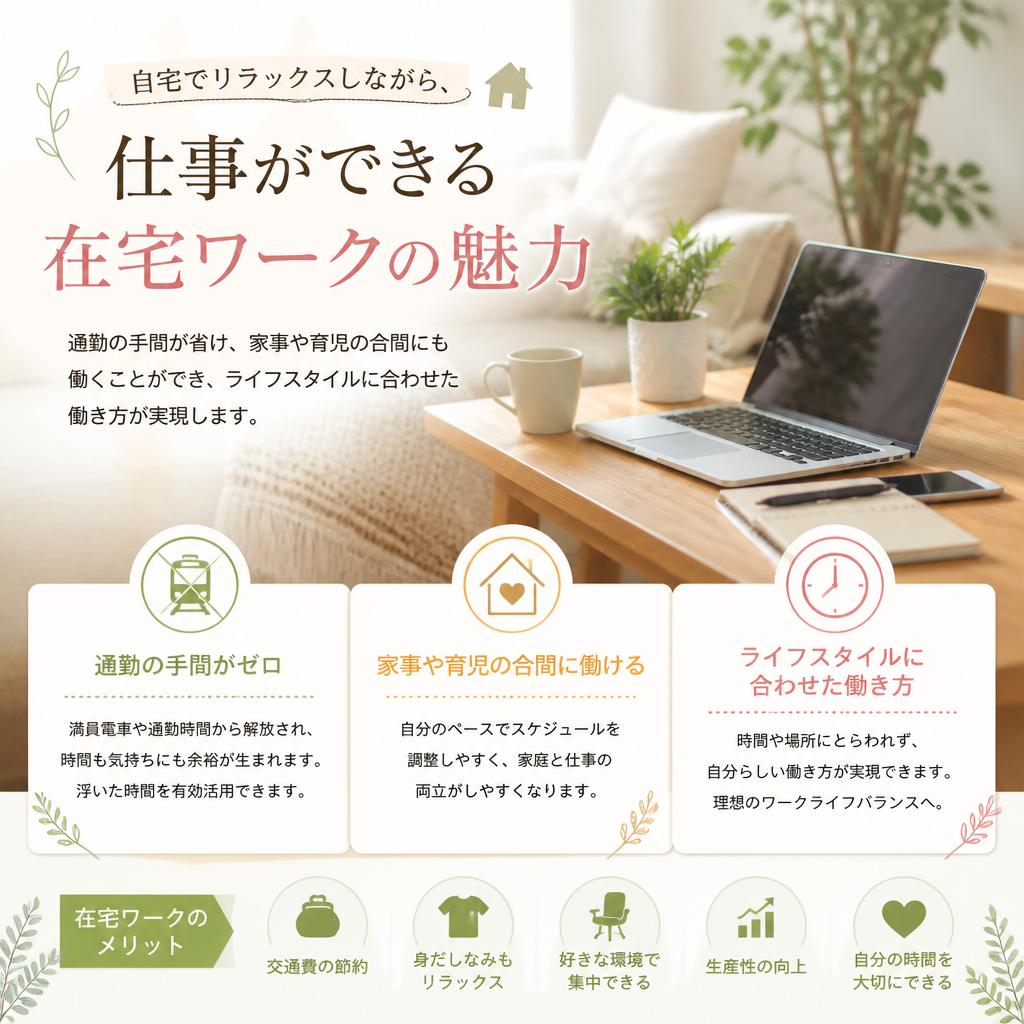 在宅ワークの魅力