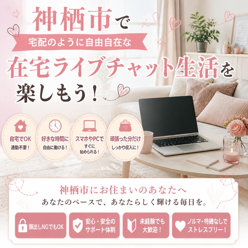 神栖市で宅配のように自由自在な在宅ライブチャット生活を楽しもう！