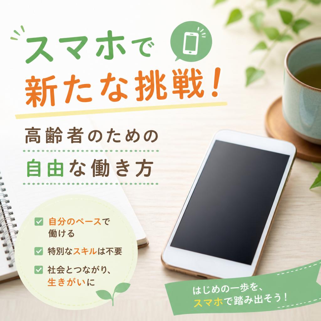 スマホで新たな挑戦！高齢者のための自由な働き方
