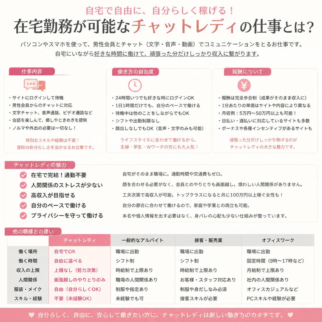 チャットレディの魅力とは？