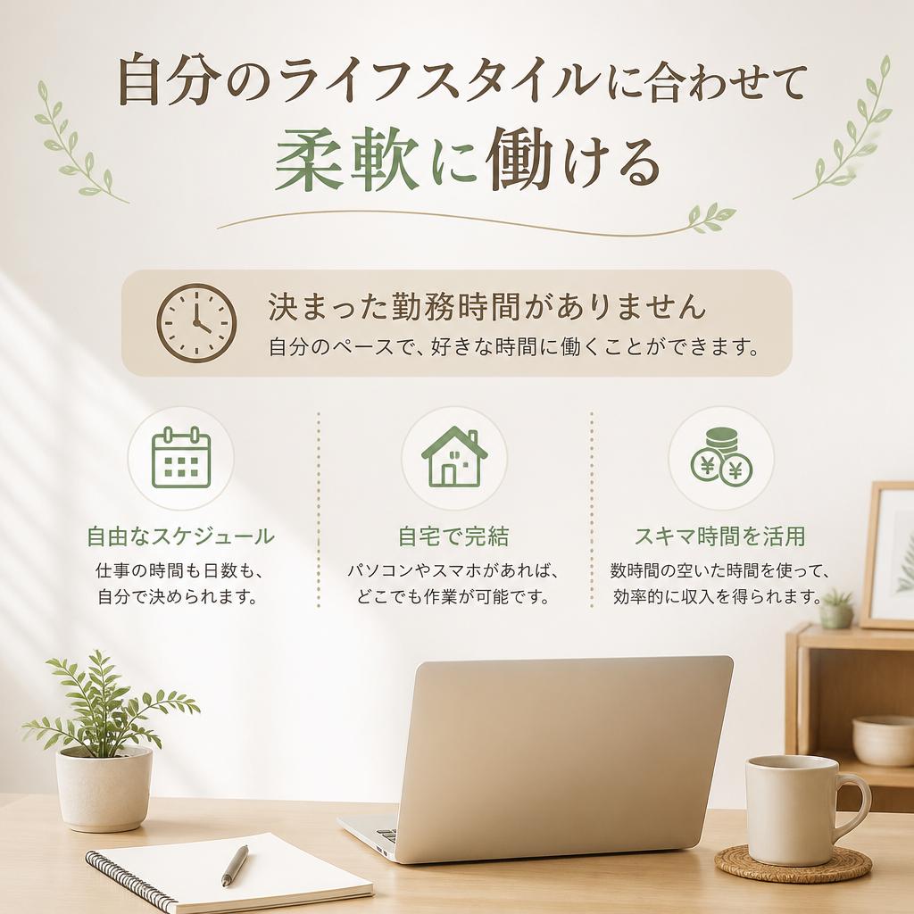 短時間勤務で無理なく稼ぐ