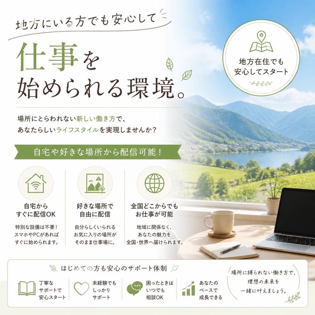 全国どこでも配信可能！