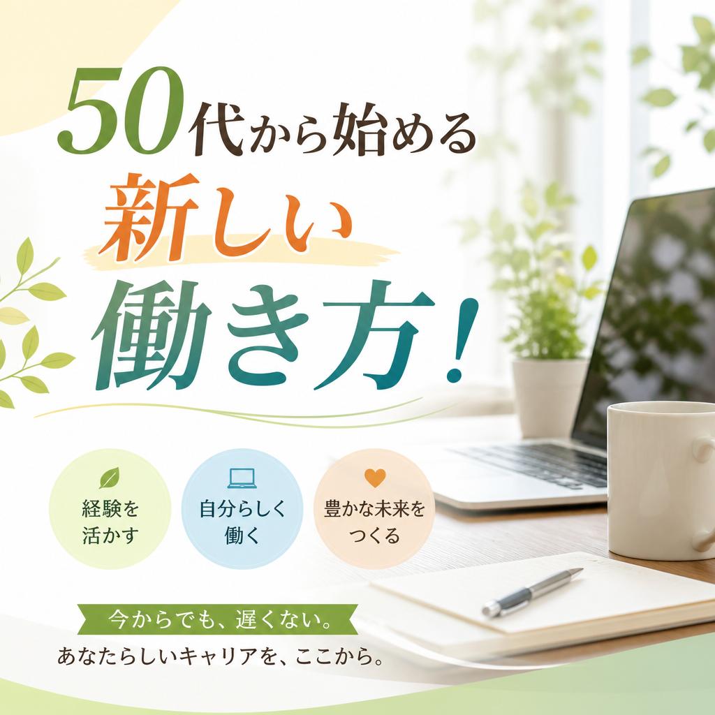 50代から始める新しい働き方！
