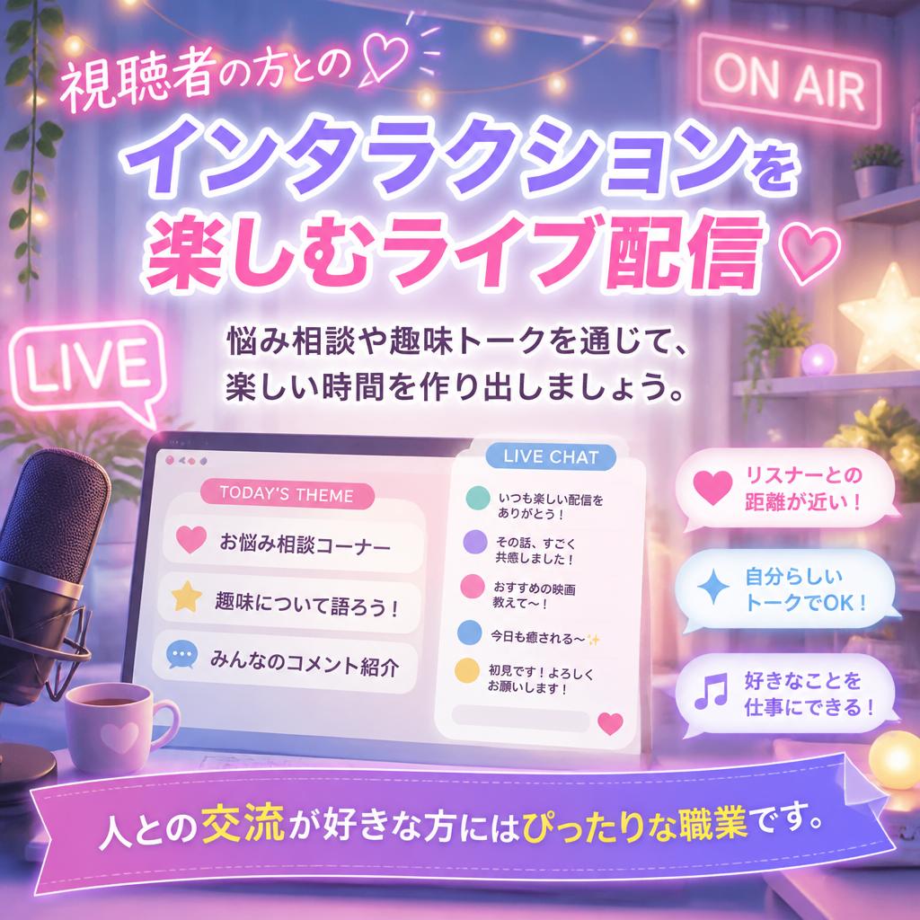 ライブ配信の魅力