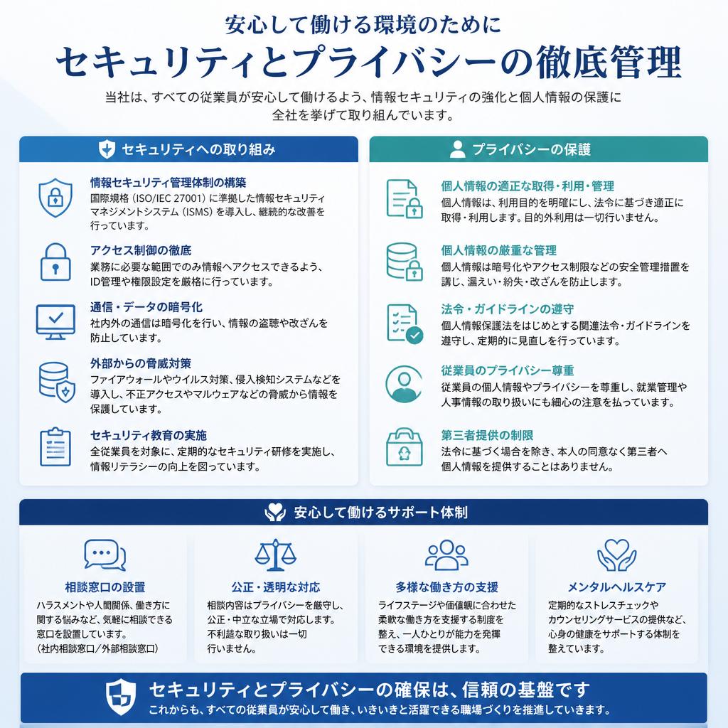 安心の職場環境