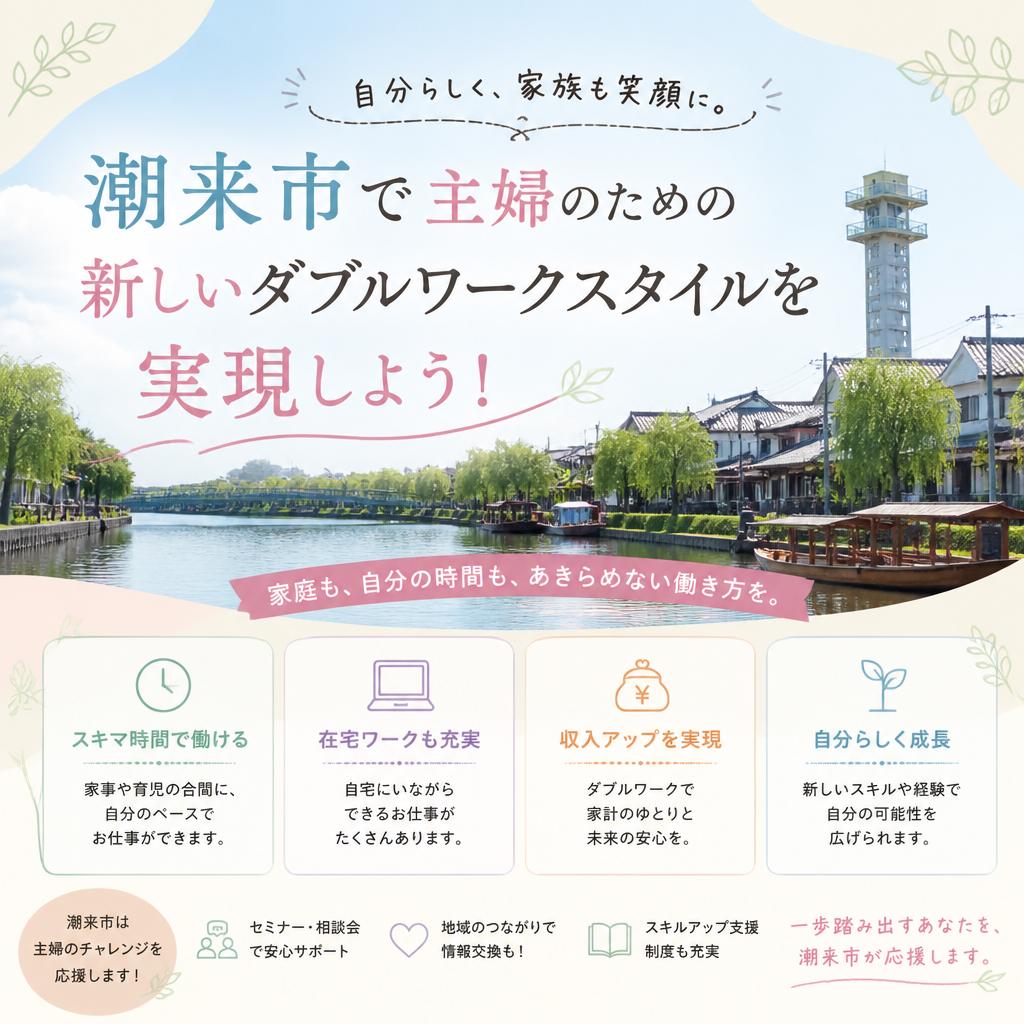 潮来市で主婦のための新しいダブルワークスタイルを実現しよう！