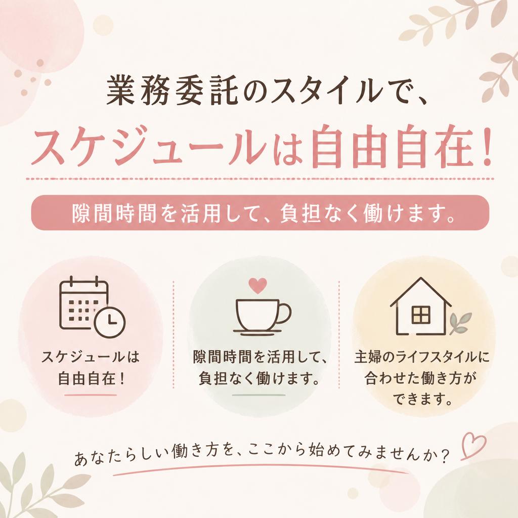 あなたのペースで働ける！