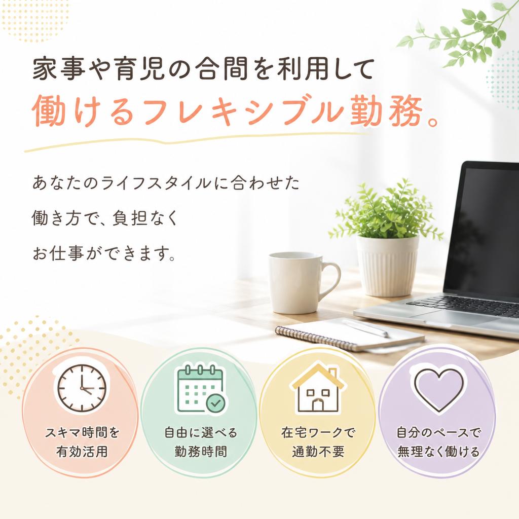フレキシブル勤務で生活に合わせる