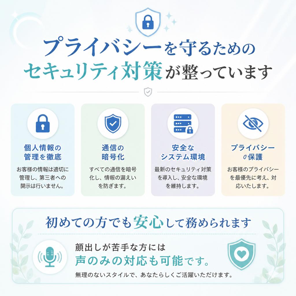 安心・安全な配信環境