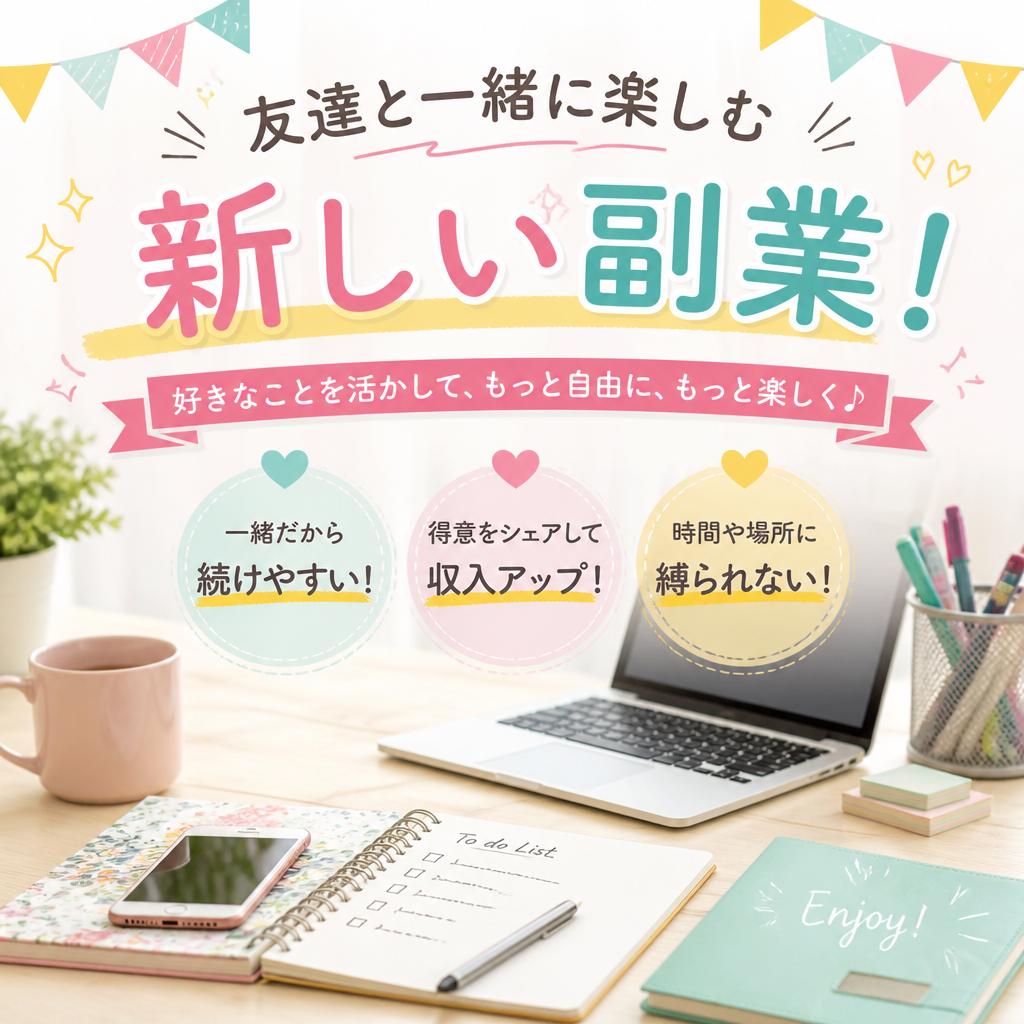 友達と一緒に楽しむ新しい副業！