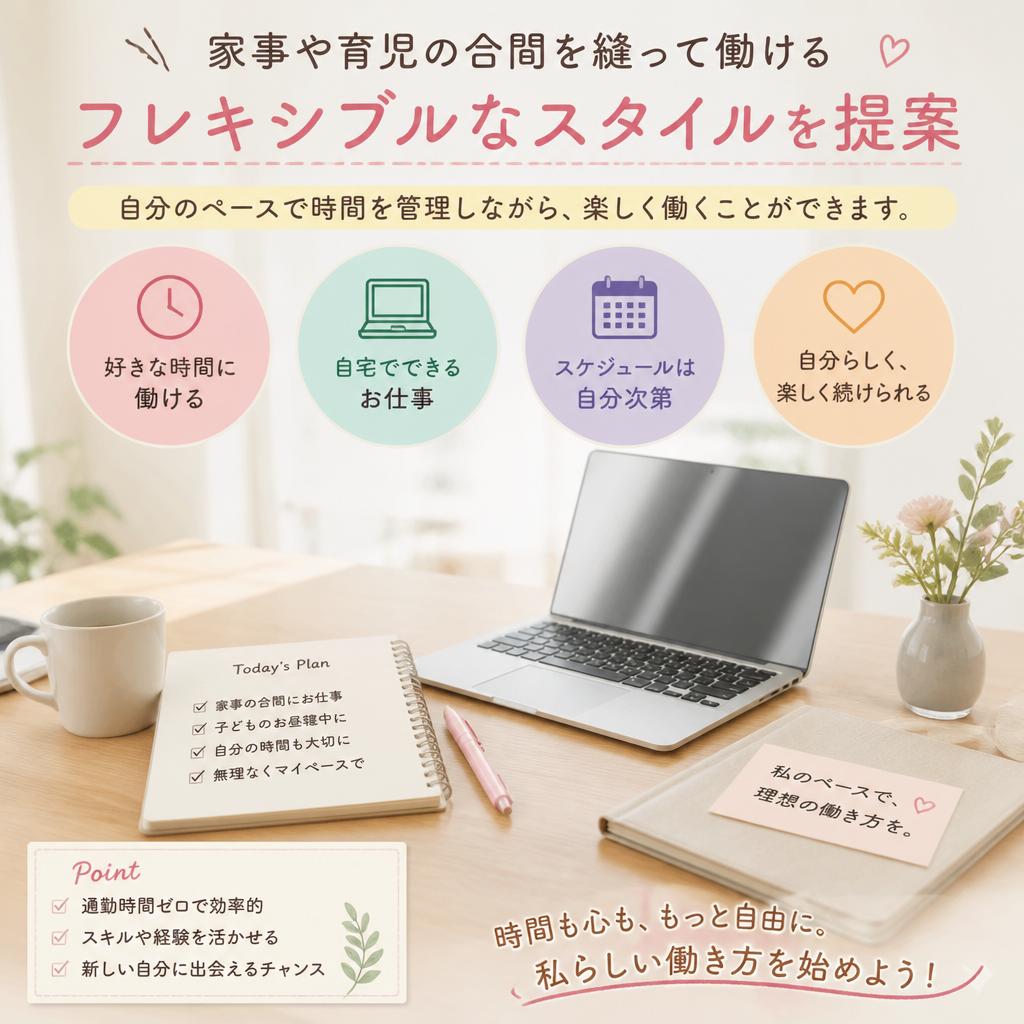 自由な働き方。あなたのライフスタイルに合わせて