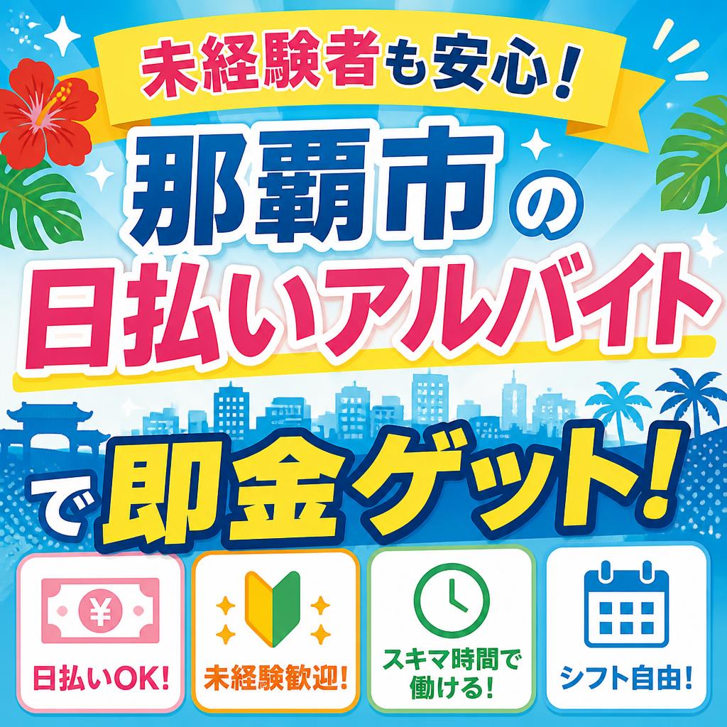 未経験者も安心！那覇市の日払いアルバイトで即金ゲット！