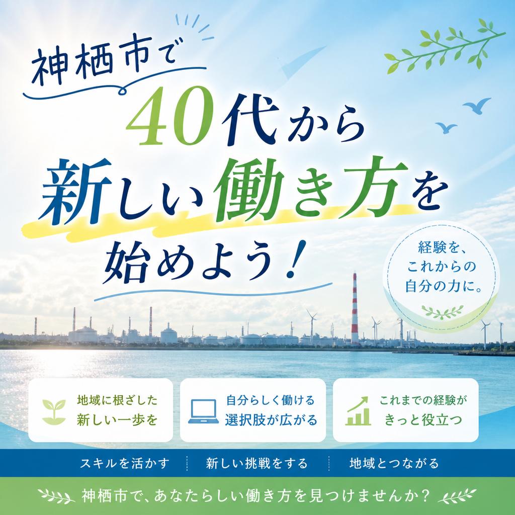 神栖市で40代から新しい働き方を始めよう！