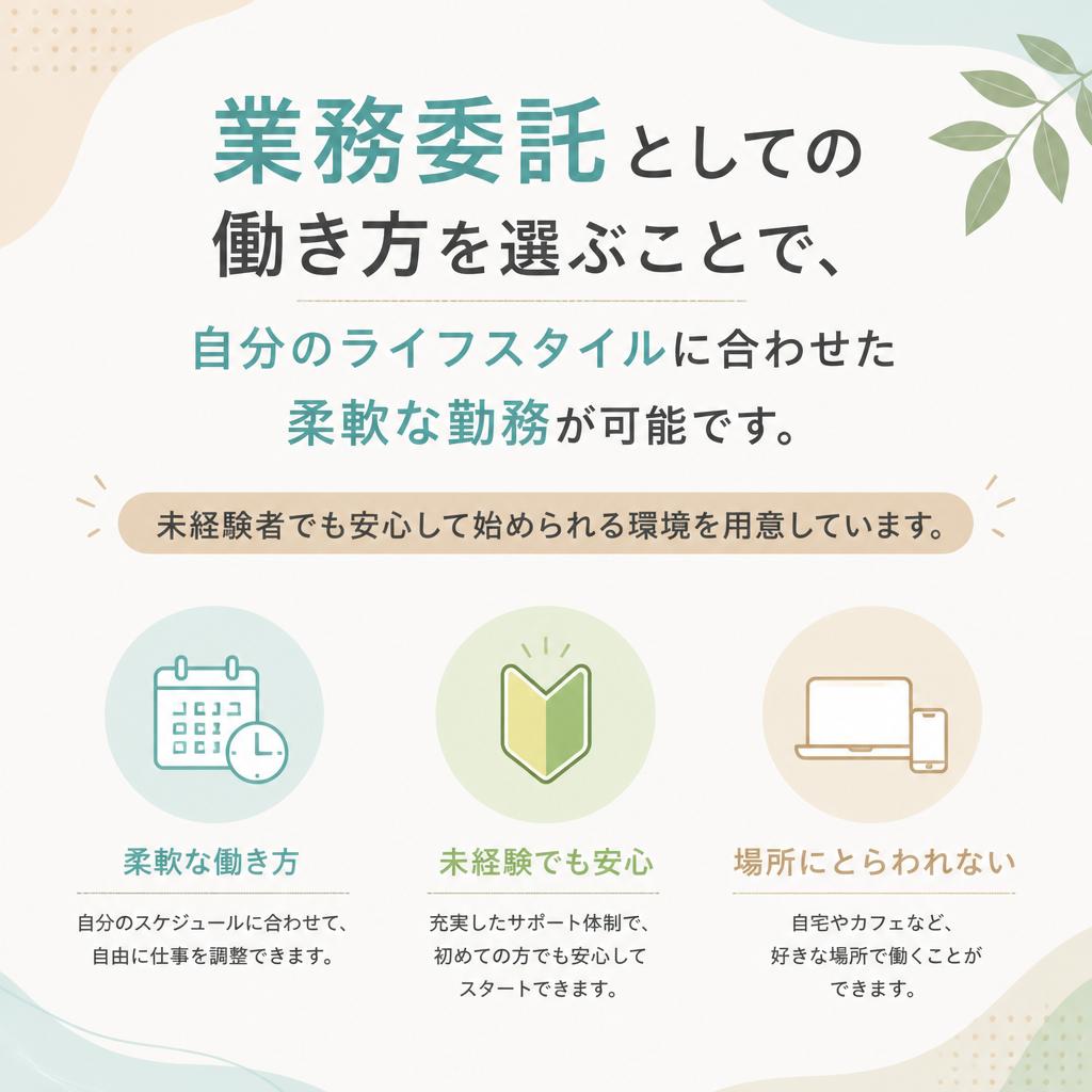 業務委託で気軽にスタート