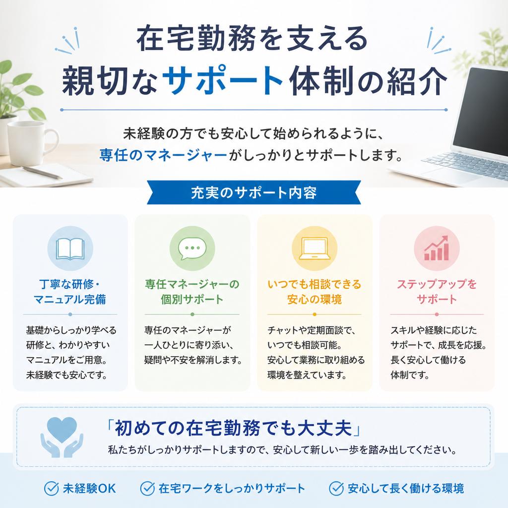 手厚いサポート体制