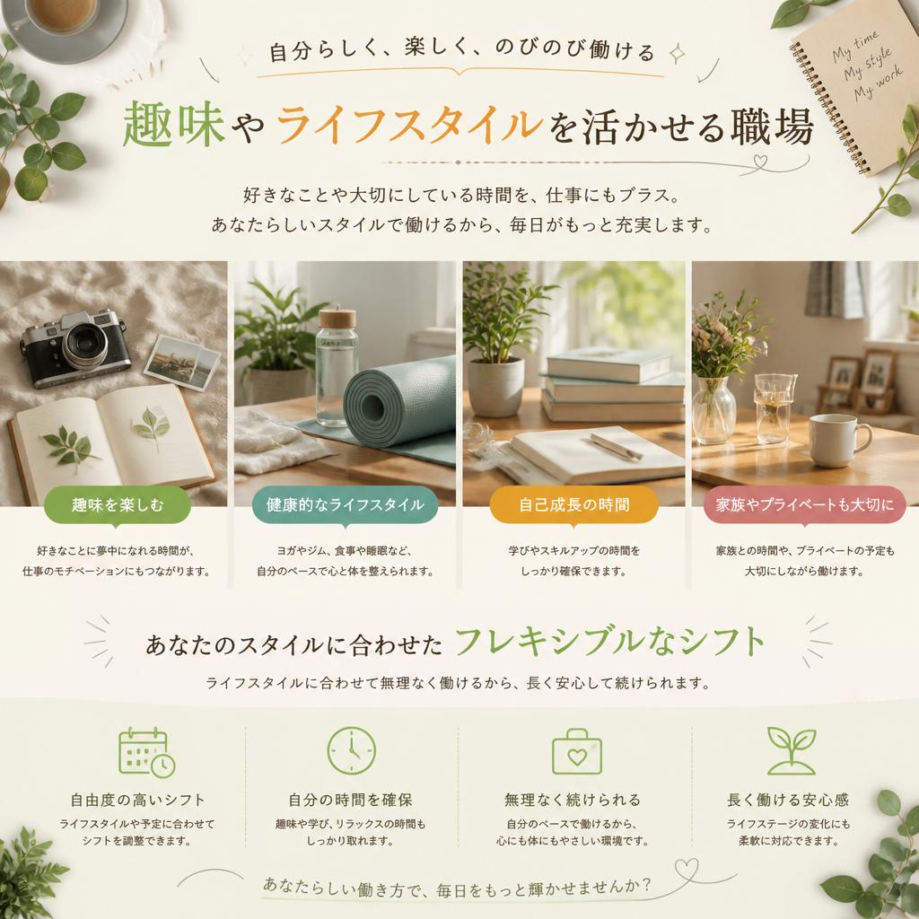 楽しく働くための環境