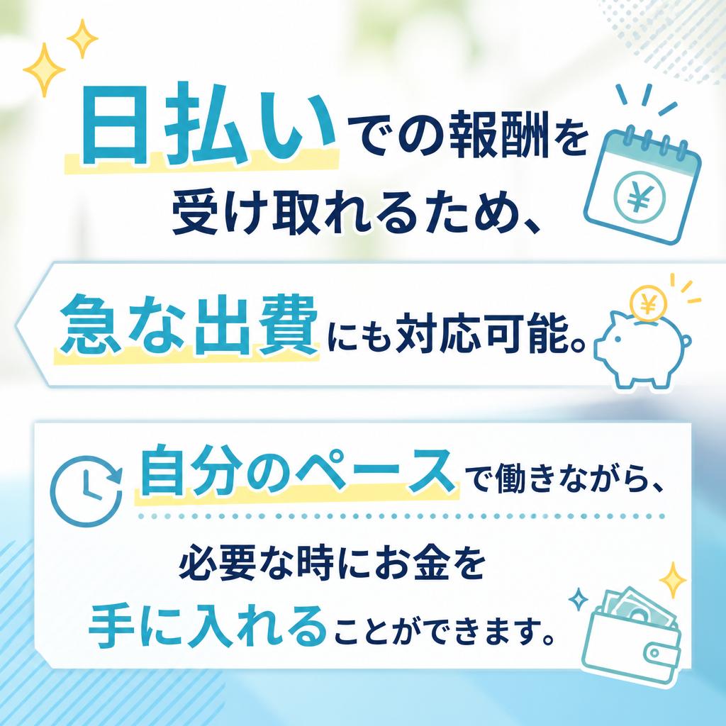日払いのメリット