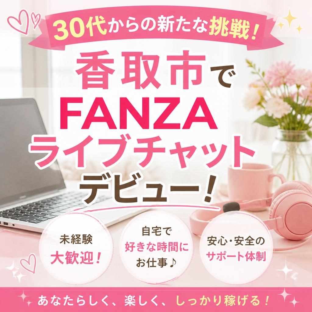 ３０代からの新たな挑戦！香取市でFANZAライブチャットデビュー！