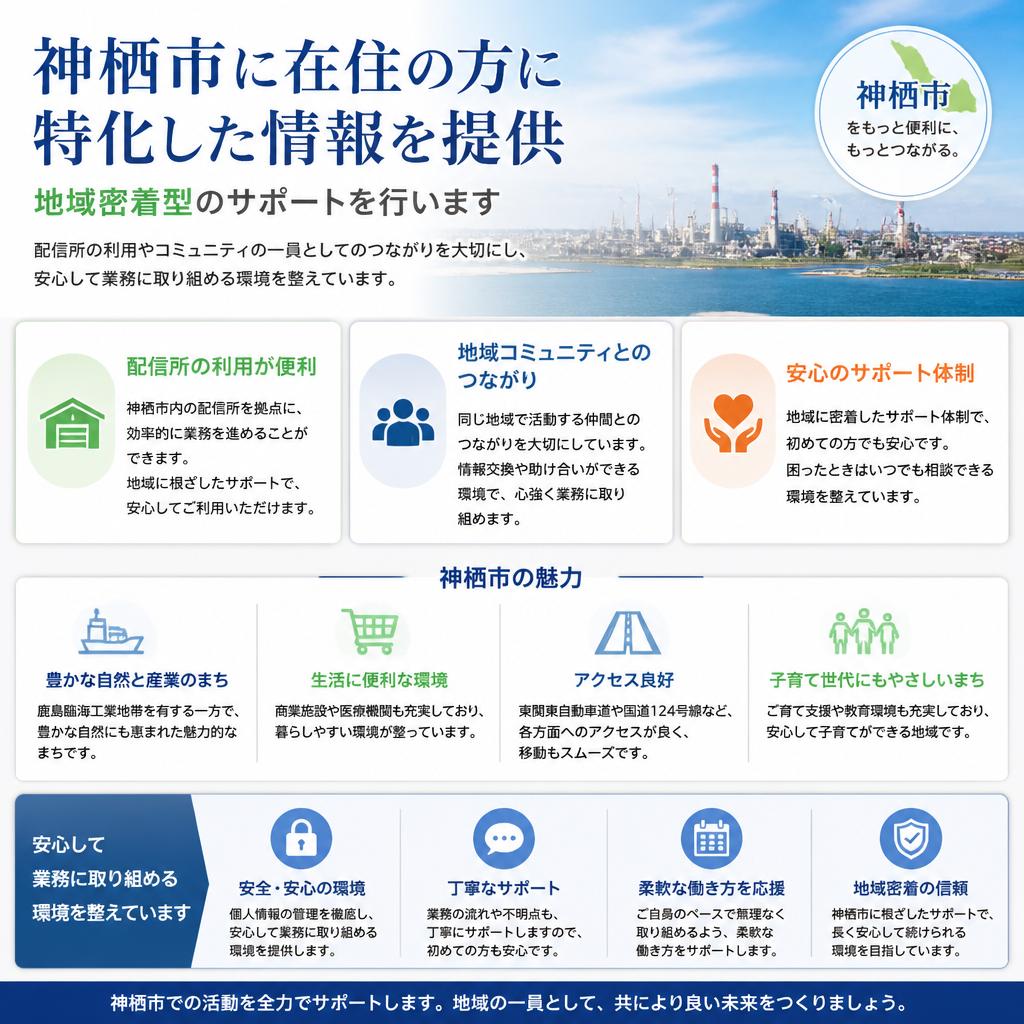 神栖市の地域での利点