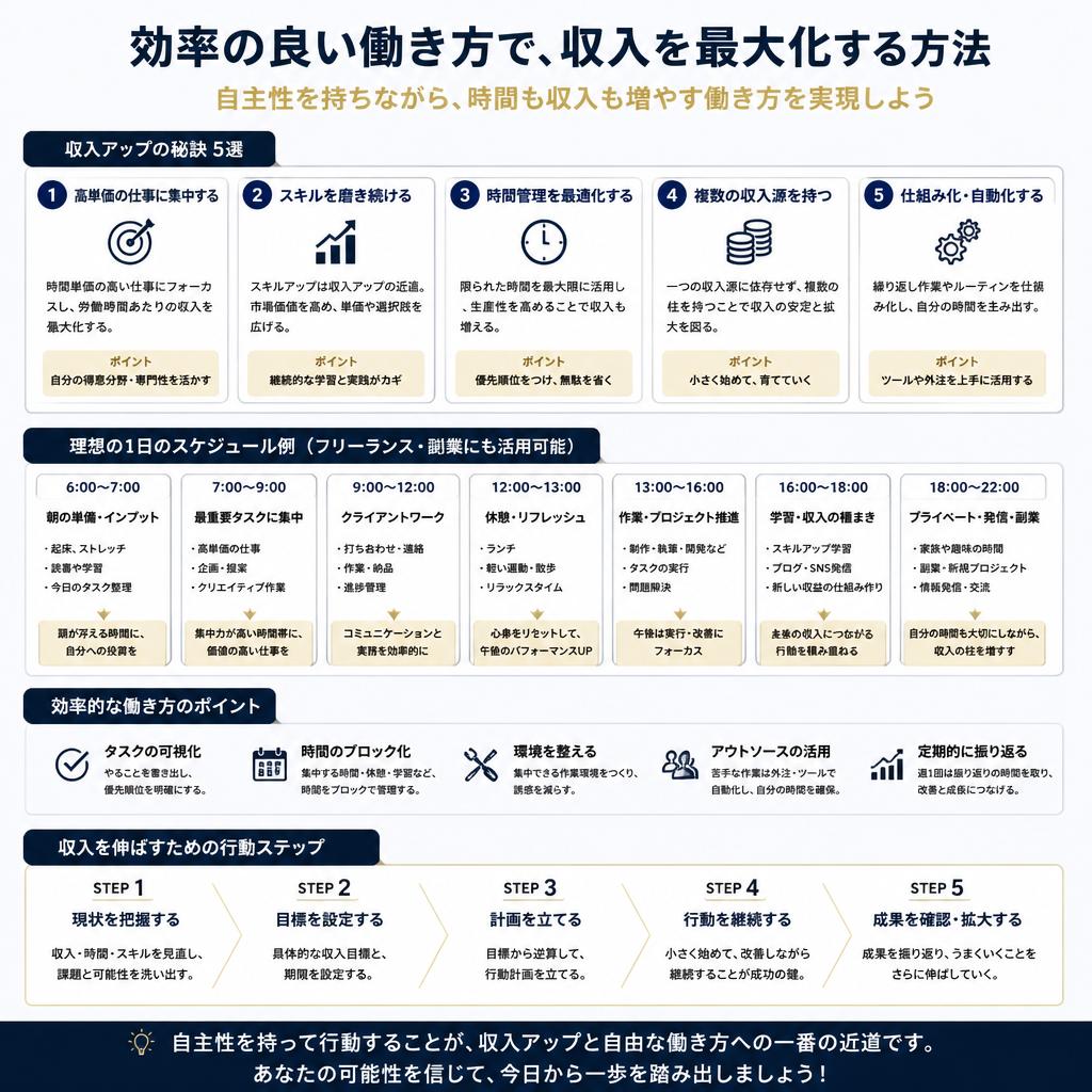 3. 高収入を得るための働き方