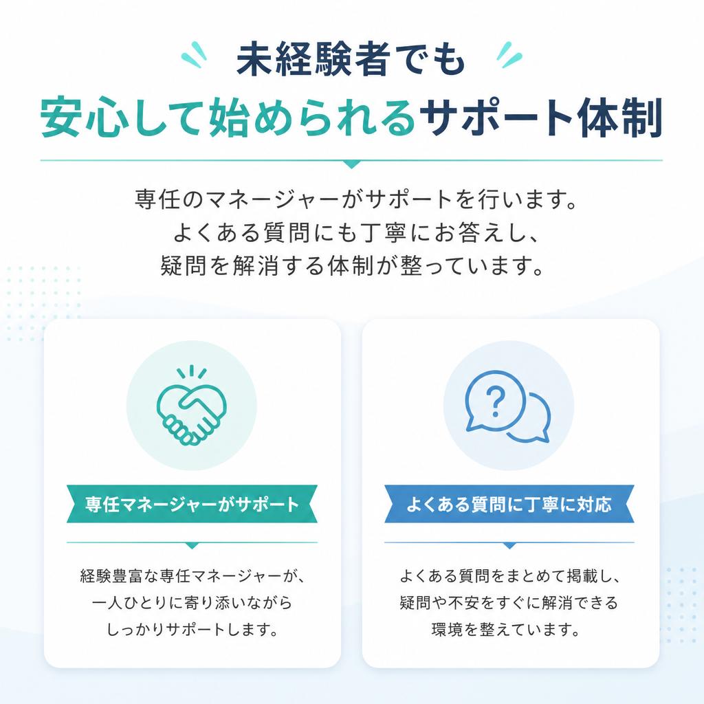 充実したサポート体制