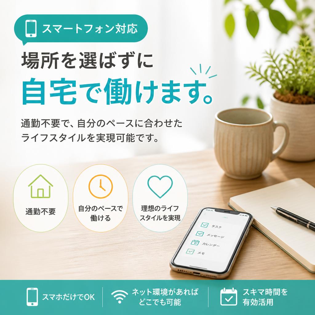 スマホ一つで始める新しい働き方