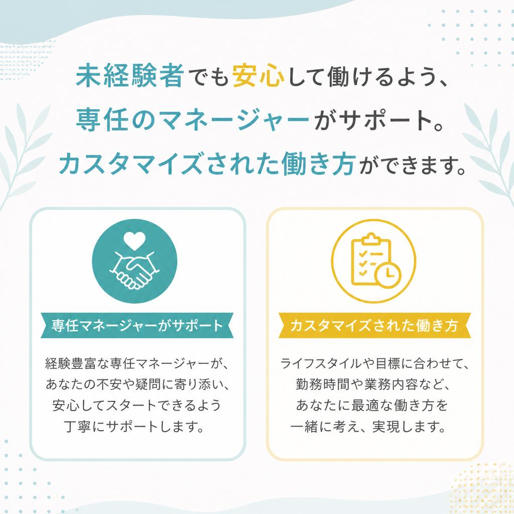 充実のサポート体制