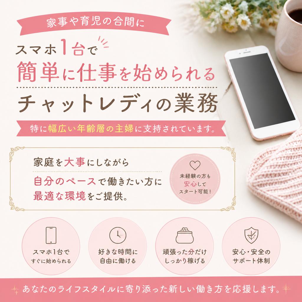 主婦にぴったりの在宅ワーク！