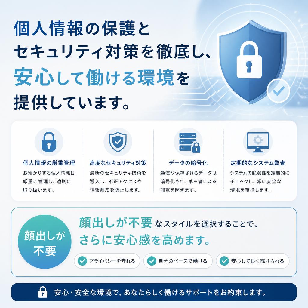 安全な環境で働く