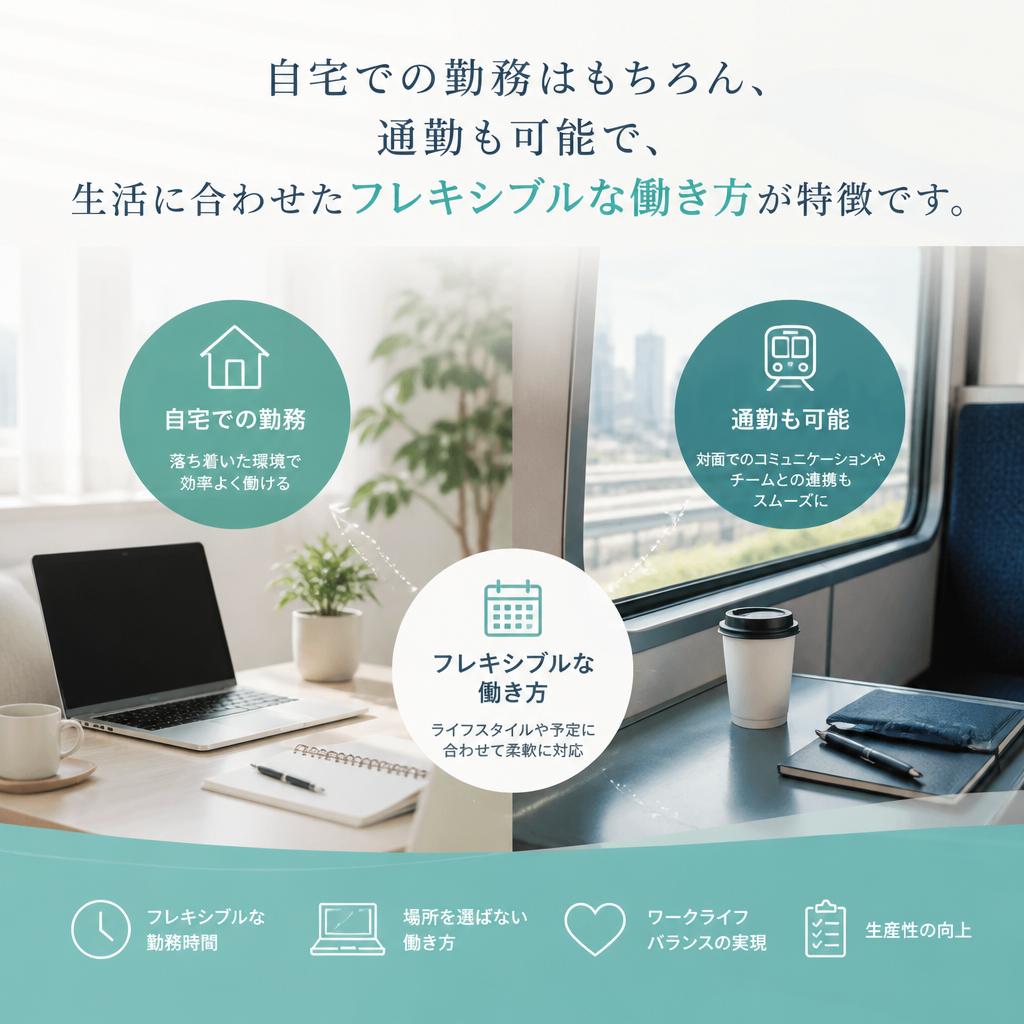 在宅勤務と通勤選択