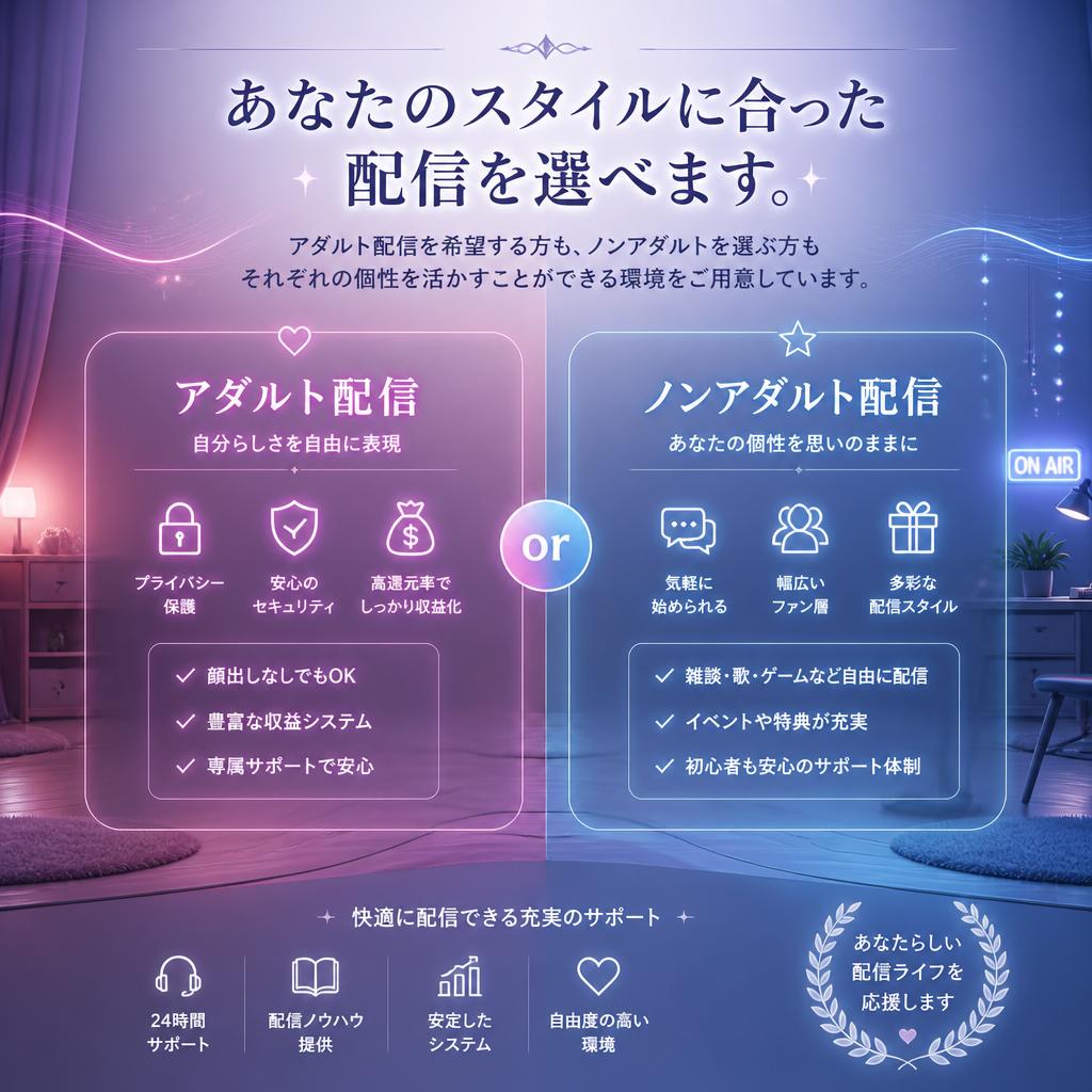 アダルトとノンアダルトの選択肢
