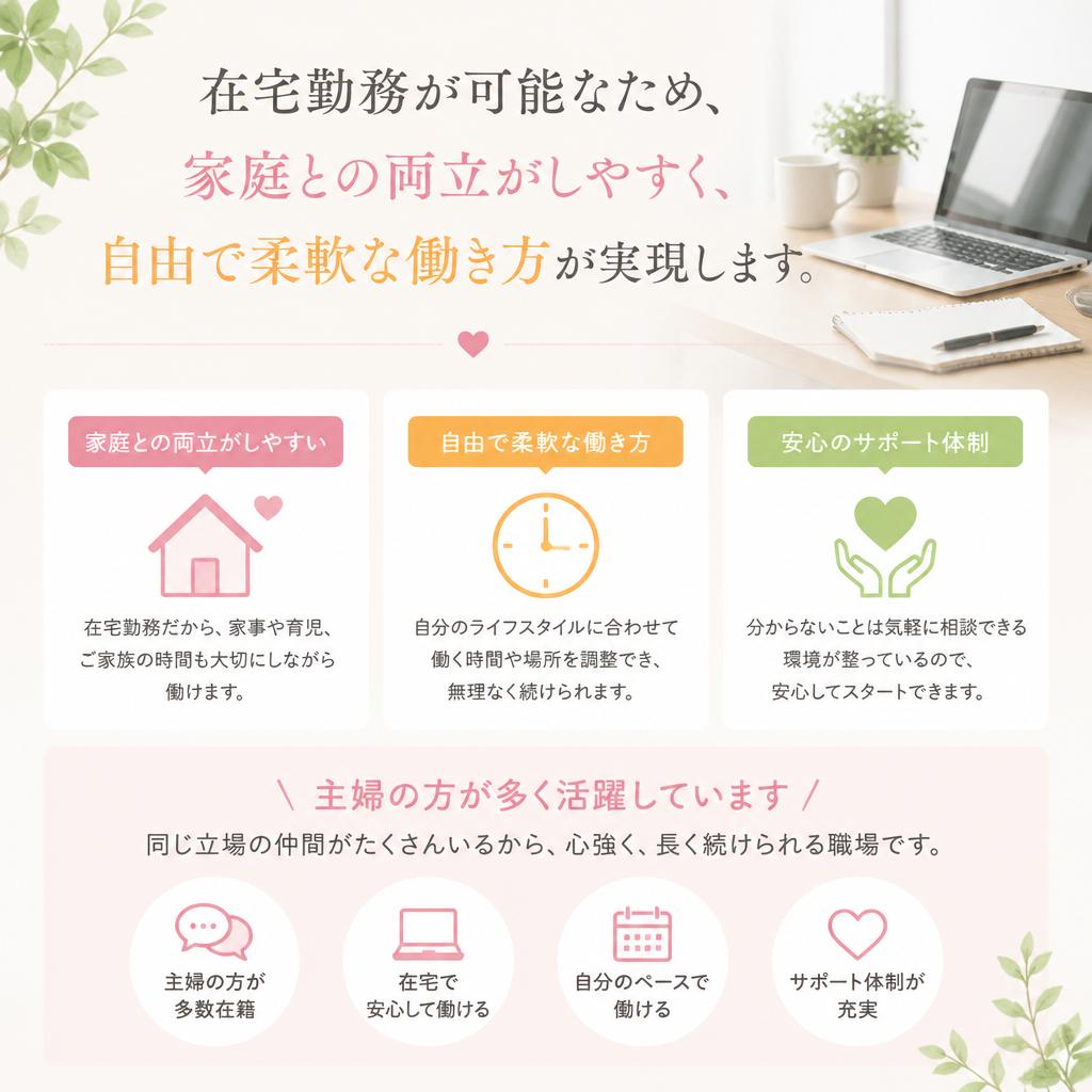 主婦の方にぴったりのお仕事