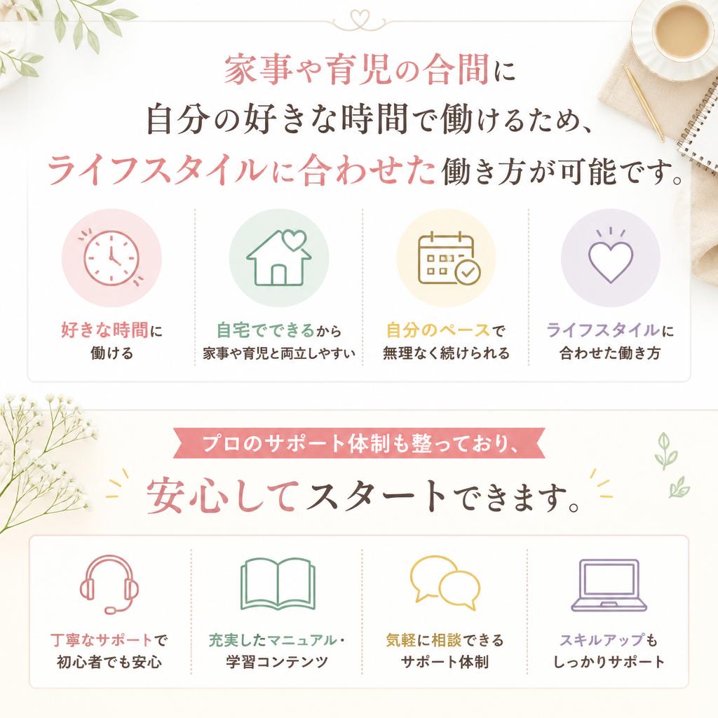 主婦でもできる柔軟な働き方