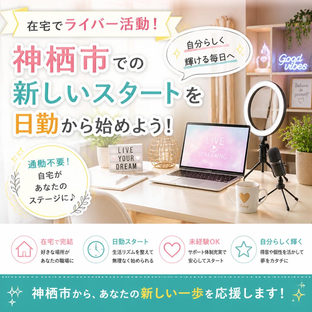 在宅でライバー活動！神栖市での新しいスタートを日勤から始めよう！