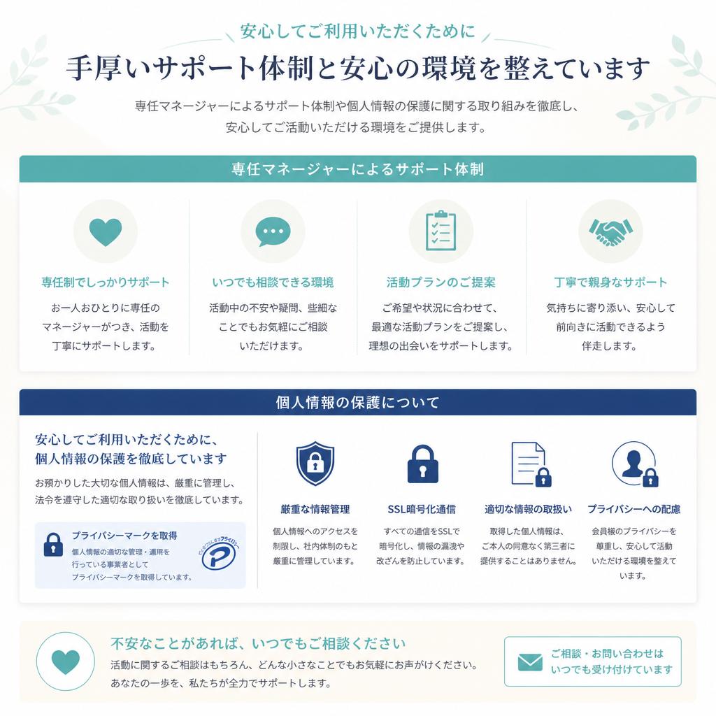安心のサポート体制