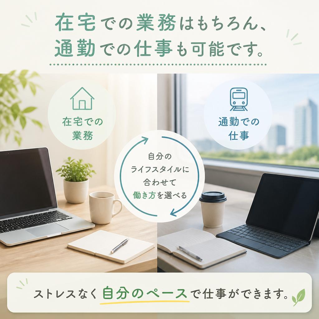 在宅勤務と通勤の選択肢