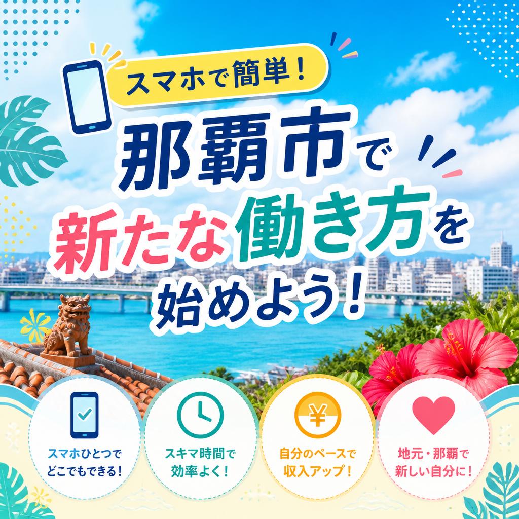 スマホで簡単！那覇市で新たな働き方を始めよう！