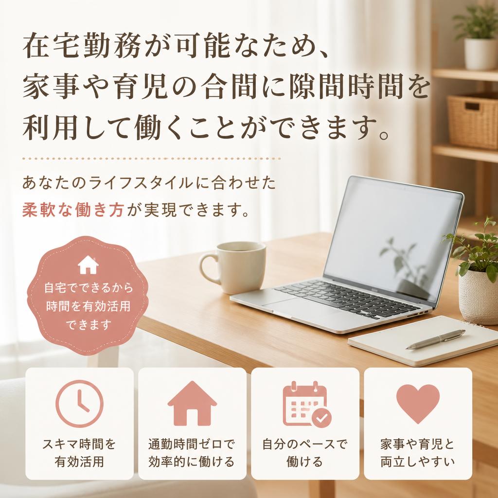 自由な働き方が可能!