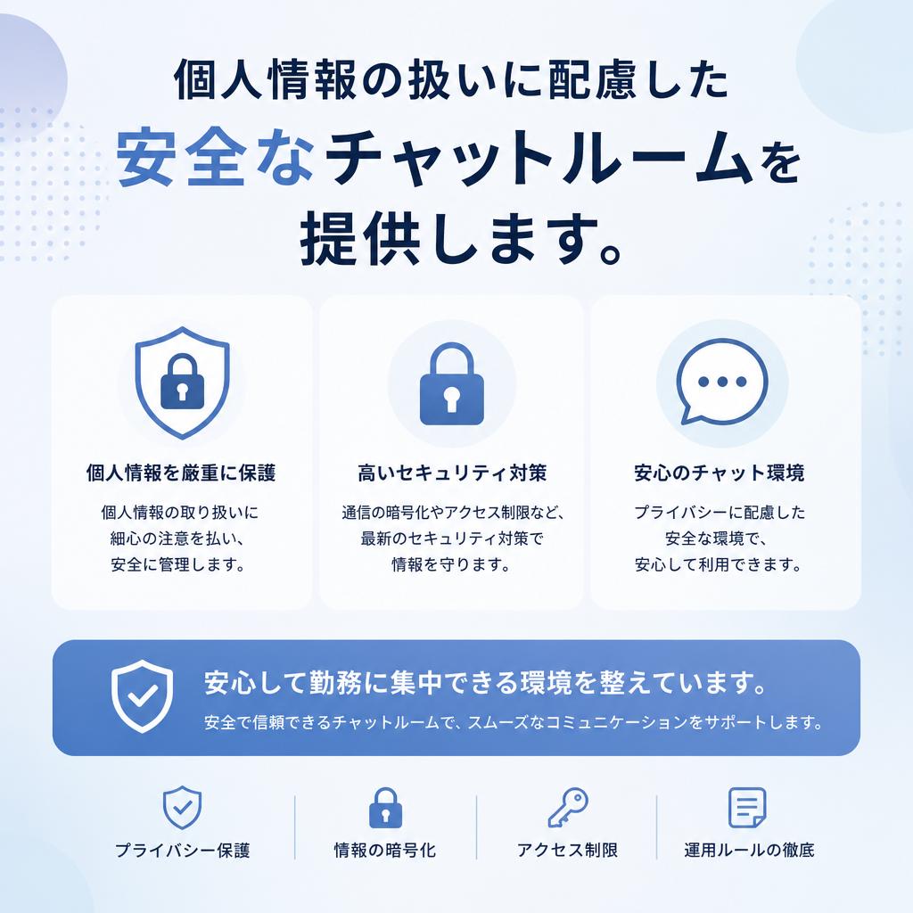 安全な環境で快適にお仕事