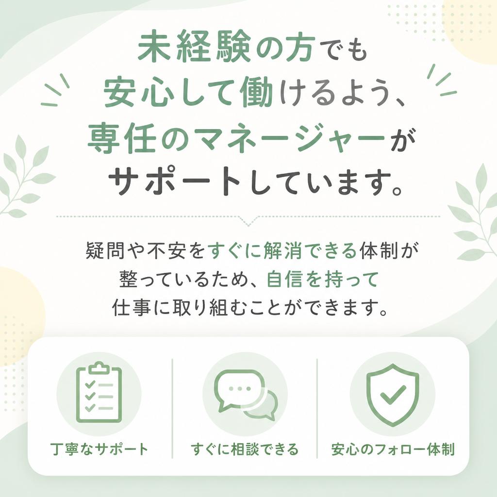 充実したサポート体制