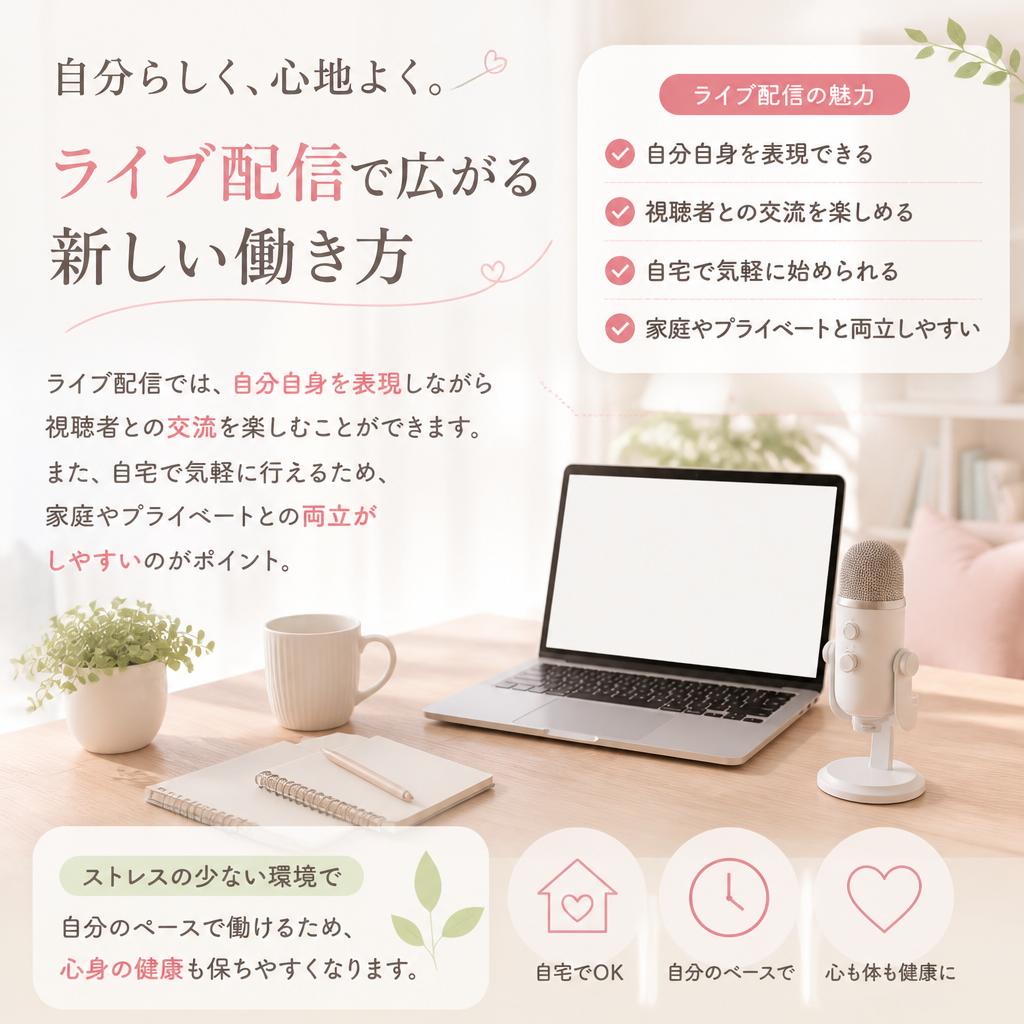 ライブ配信のメリットとは？